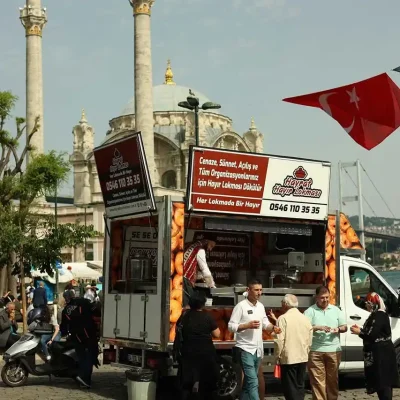 Cami Önünde, Namaz Çıkışı, Eyüp Sultan'da ve Tüm İstanbul'da Lokma Döktürme